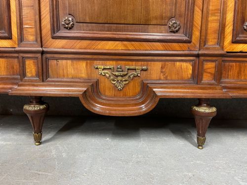 QUALITY FRENCH KINGWOOD MAHOGANY BOOKCASE - ADDITIONAL PHOTO 10