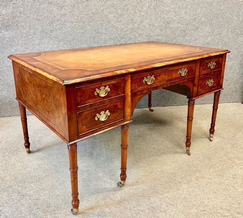 Unusual Yew Wood Desk