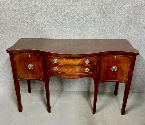 Antique Georgian Serpentine Sideboard