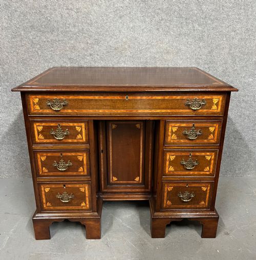 George III Mahogany & Inlaid Desk