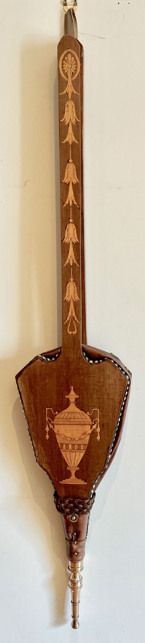 Good Large Pair of Inlaid Mahogany Bellows