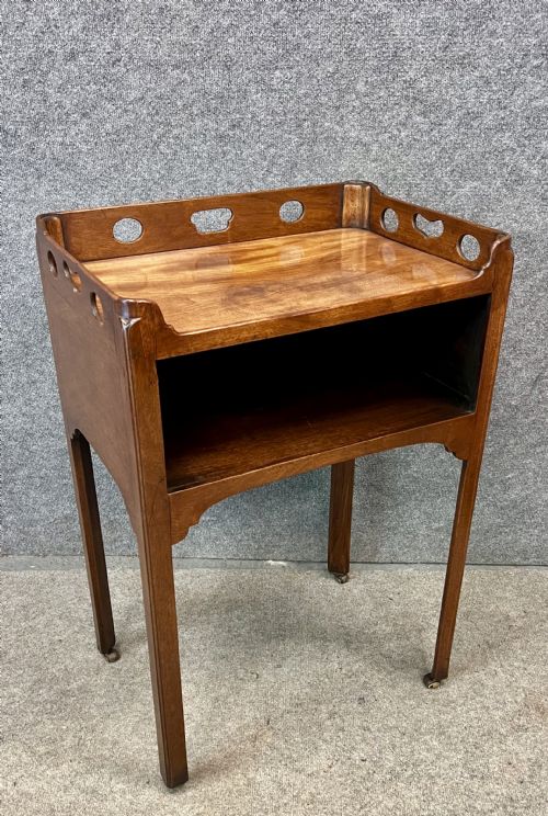 George III Mahogany Bedside Table
