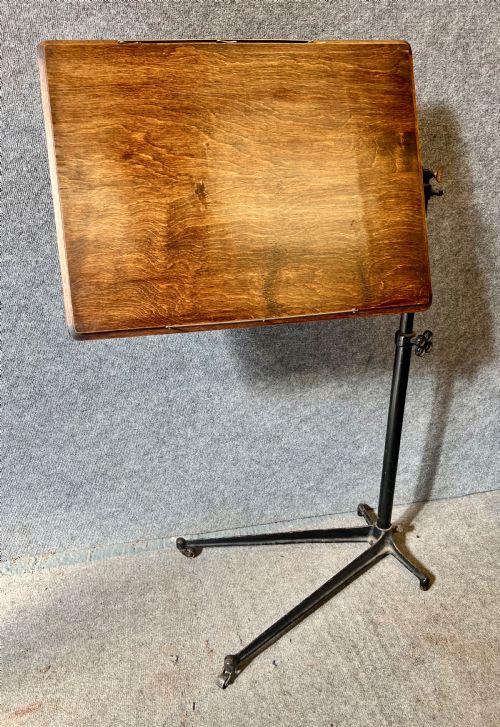 Antique Double Sided Adjustable Reading Table