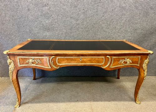 Stunning Antique French Bureau Plat Desk
