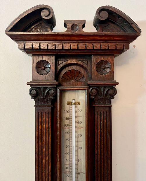 SMALL ANEROID NEGRETTI ZAMBRA BAROMETER - ADDITIONAL PHOTO 3