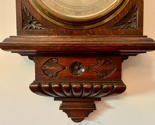SMALL ANEROID NEGRETTI ZAMBRA BAROMETER - ADDITIONAL PHOTO 4