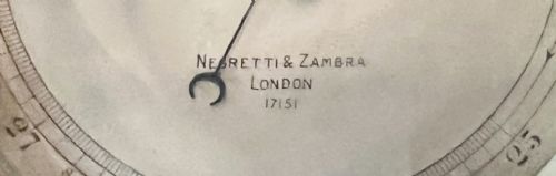 SMALL ANEROID NEGRETTI ZAMBRA BAROMETER - ADDITIONAL PHOTO 5