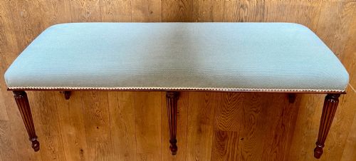 Very Large 5 Foot Mahogany Window Seat