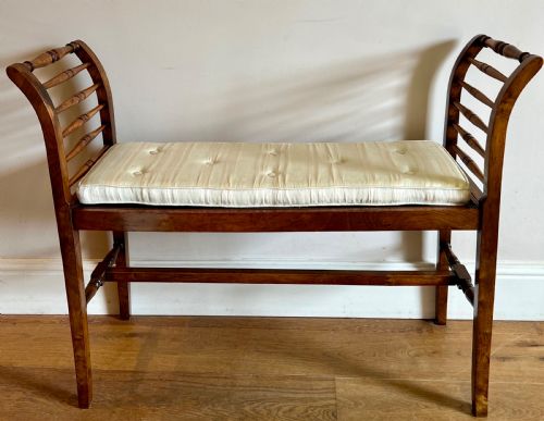 Antique Walnut Window Seat