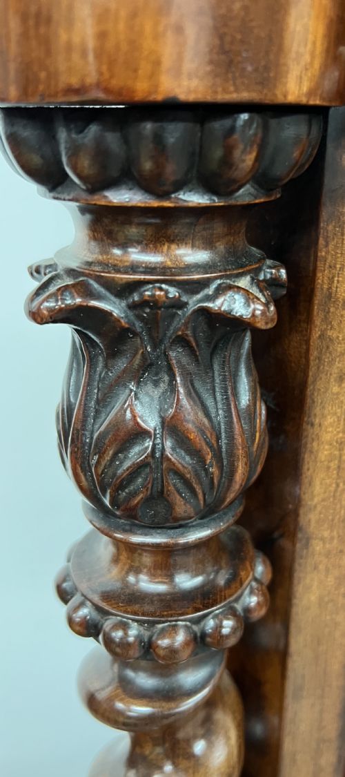 SUPERB BIEDERMEIER MAHOGANY ABATTANT SECRETAIRE DESK - ADDITIONAL PHOTO 10