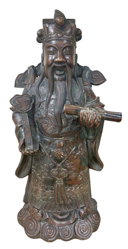 Chinese Bronze Figure of a Mandarin
