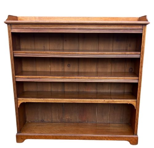 Large Walnut Open Bookcase
