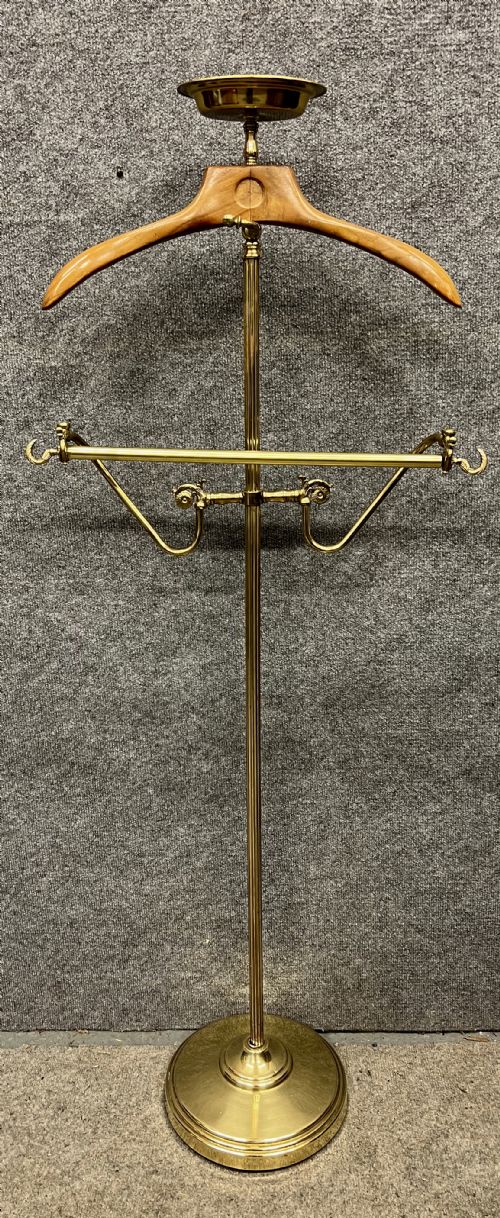 Brass Gentleman's Valet Clothes Stand