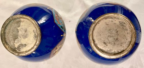 PAIR OF CLOISONN VASES - ADDITIONAL PHOTO 6