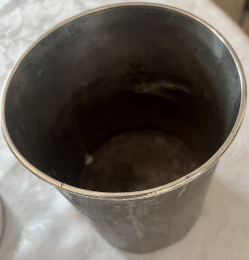 QUALITY ANTIQUE SILVER PLATED CHAMPAGNE BUCKET - ADDITIONAL PHOTO 8