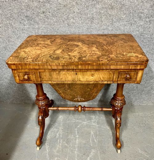 Good Quality Victorian Games and Sewing Table