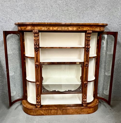 PAIR OF EXHIBITION QUALITY BURR WALNUT CABINETS - ADDITIONAL PHOTO 7