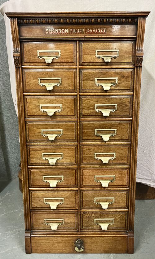 Antique Walnut Shannon Filing Cabinet