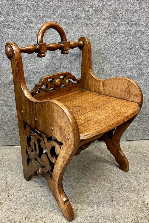 Richard Bridgens Oak Hall Seat