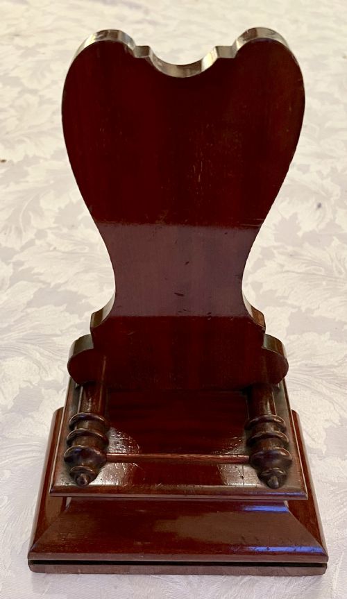 Antique Mahogany Charger Stand