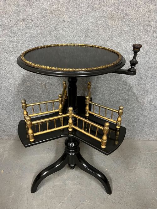 Victorian Revolving Book Table