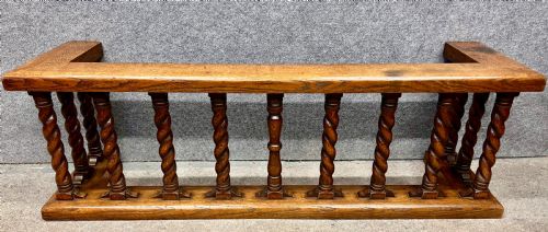 Antique  Oak Jacobean Style Club Fender