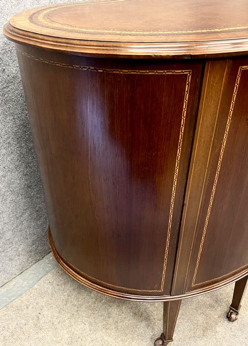 EDWARDIAN MAHOGANY WINDOW SEAT - ADDITIONAL PHOTO 8