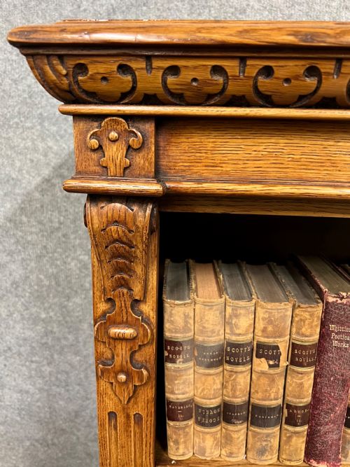 PAIR OF RICHARD BRIDGENS OAK OPEN BOOKCASES - ADDITIONAL PHOTO 5