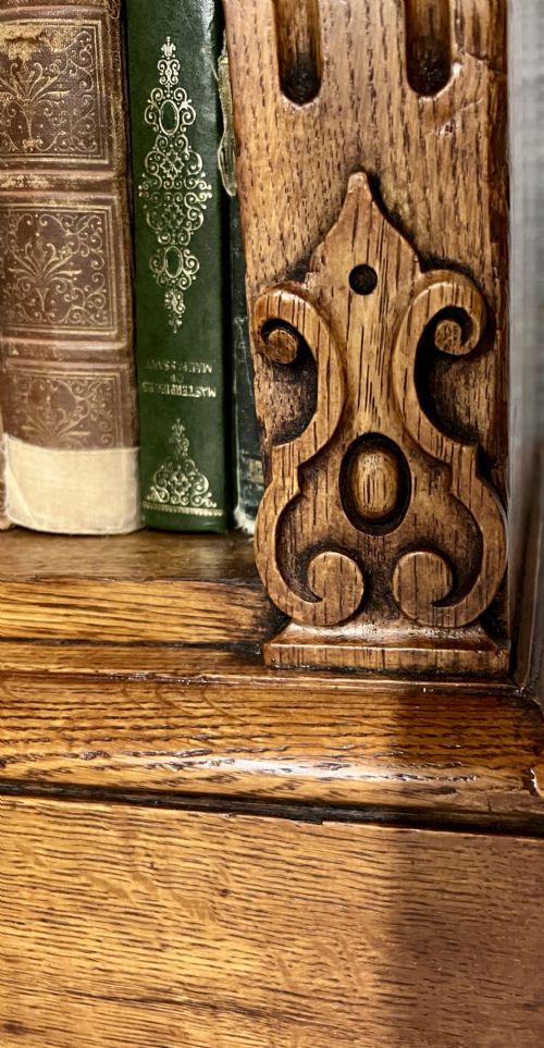 PAIR OF RICHARD BRIDGENS OAK OPEN BOOKCASES - ADDITIONAL PHOTO 6