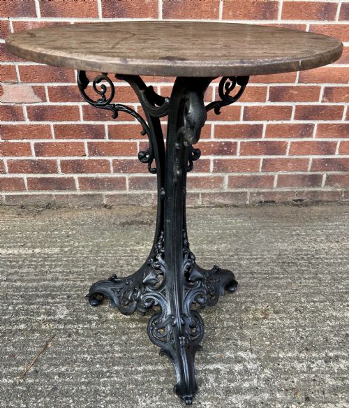 Good Antique Cast Iron Garden or Conservatory Table