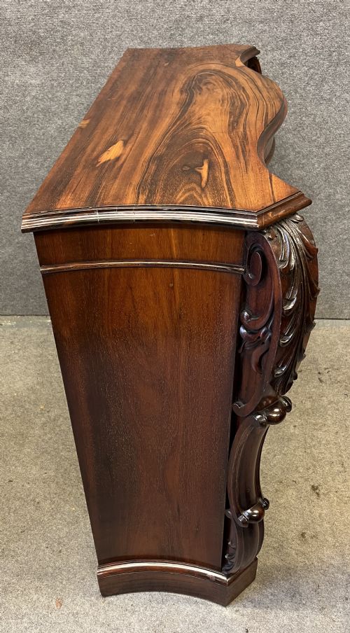 SUPERB QUALITY GONCALO ALVES DWARFE OPEN BOOKCASE - ADDITIONAL PHOTO 9