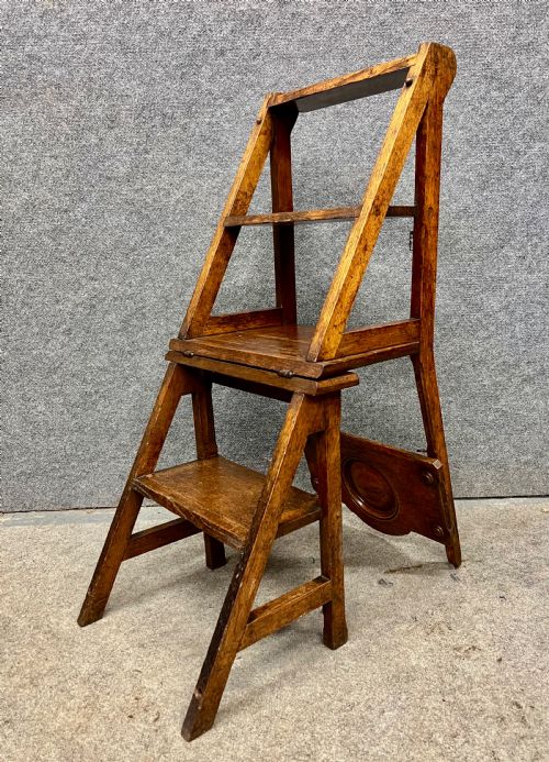 Rustic Arts & Crafts Metamorphic Chair Steps