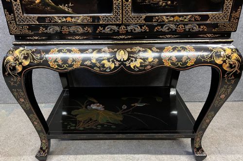 STUNNING LARGE CHINOISERIE COCKTAIL CABINET - ADDITIONAL PHOTO 3