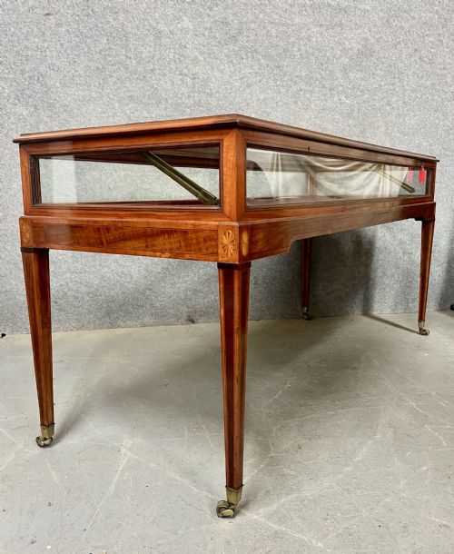 Superb Large Sheraton Revival Bijouterie Display Cabinet