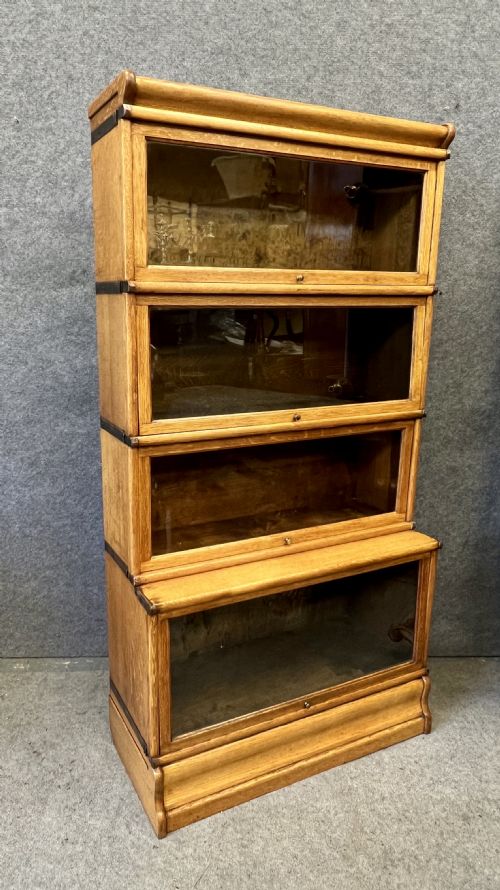 Golden Oak Globe Wernicke Bookcase