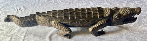Large Carved African Crocodile