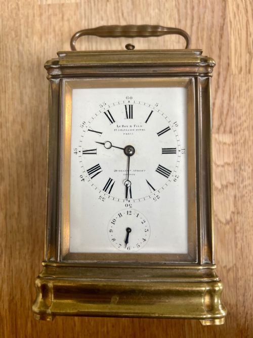 Antique Le Roy Et Fils, Palais Royal Repeater, Alarm Carriage Clock
