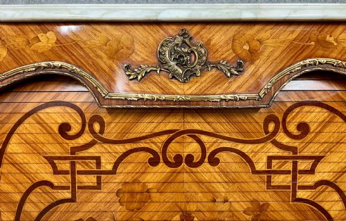 STUNNING FRENCH KINGWOOD MARQUETRY COCKTAIL CABINET - ADDITIONAL PHOTO 9