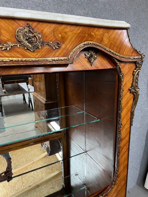 STUNNING FRENCH KINGWOOD MARQUETRY COCKTAIL CABINET - ADDITIONAL PHOTO 7