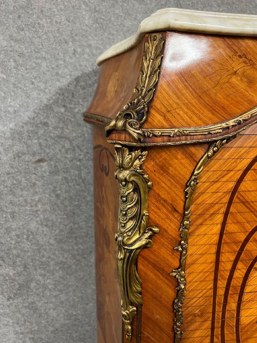 STUNNING FRENCH KINGWOOD MARQUETRY COCKTAIL CABINET - ADDITIONAL PHOTO 10