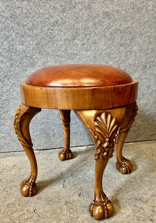 George II Style Walnut Stool