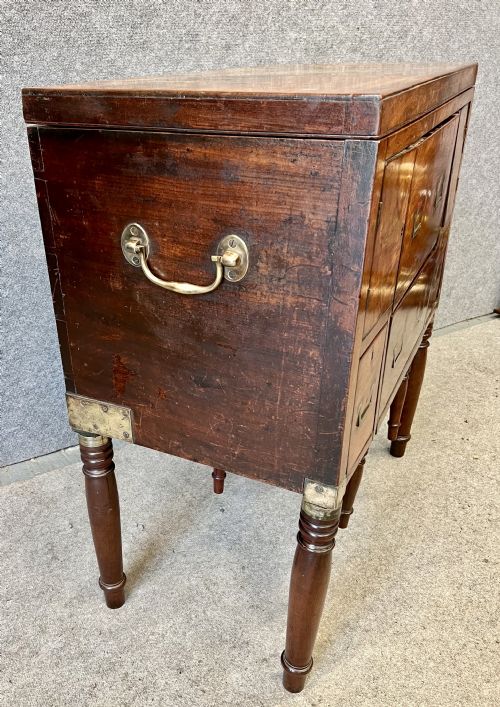 UNUSUAL GEORGE III MAHOGANY CAMPAIGN DRESSING CHEST - ADDITIONAL PHOTO 6