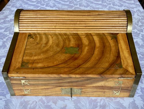 Antique Good Quality Anglo Indian Campaign Writing Box