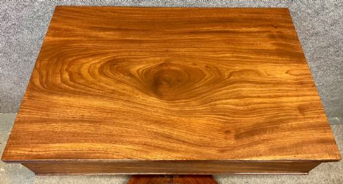 QUALITY WILLIAM IV MAHOGANY 2 DRAWER TABLE - ADDITIONAL PHOTO 3