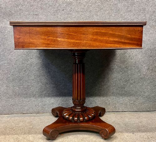 QUALITY WILLIAM IV MAHOGANY 2 DRAWER TABLE - ADDITIONAL PHOTO 4