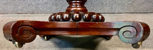 QUALITY WILLIAM IV MAHOGANY 2 DRAWER TABLE - ADDITIONAL PHOTO 7