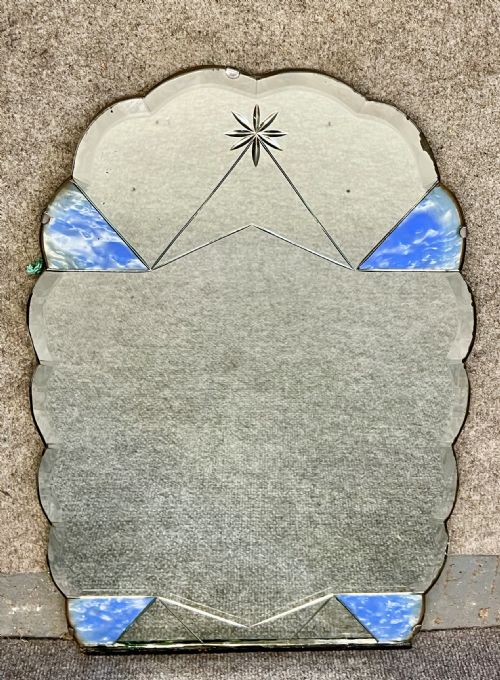 Art Deco Cloud Shaped Wall Mirror