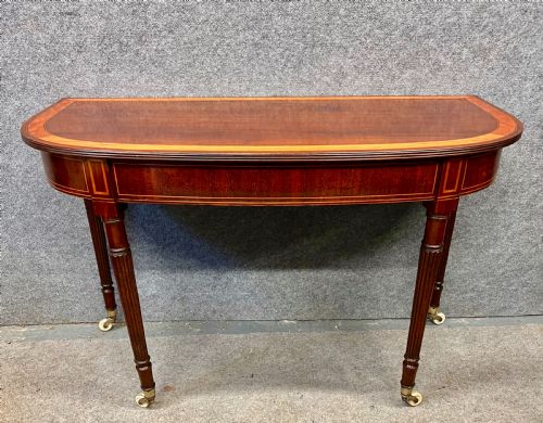 Antique Mahogany & Inlaid Side or Console Table
