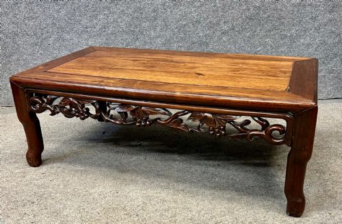ANTIQUE MATCHED PAIR OF CHINESE LOW TABLES - ADDITIONAL PHOTO 1