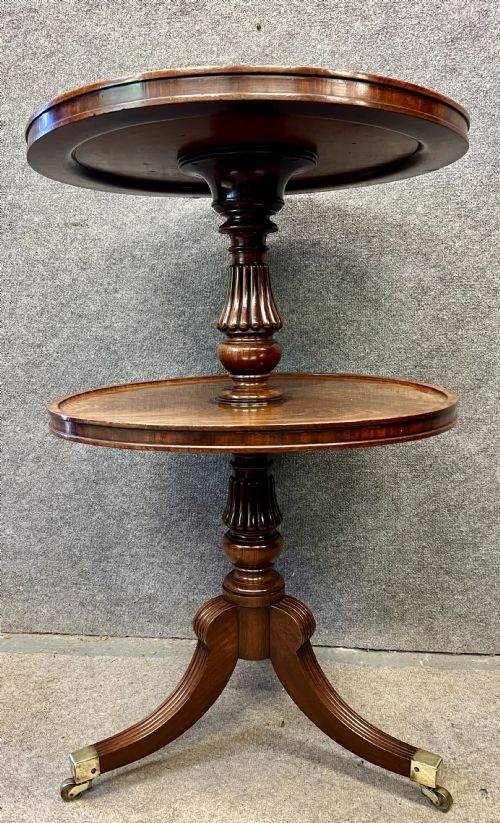 GOOD QUALITY GILLOW ATTRIBUTED 2 TIER MAHOGANY TABLE - ADDITIONAL PHOTO 1
